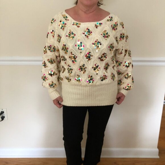 Anthropologie Lara Sequined Sweater - Picture 11 of 12